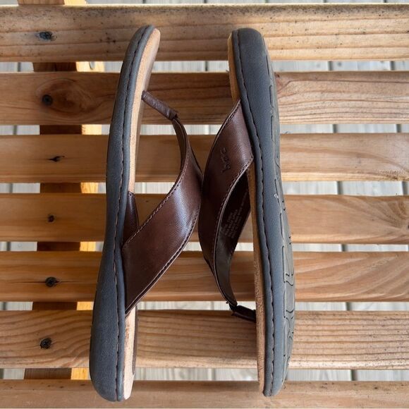 b.o.c. Brown Leather Thong Sandals – Women’s Size 7.5 - Picture 7 of 11